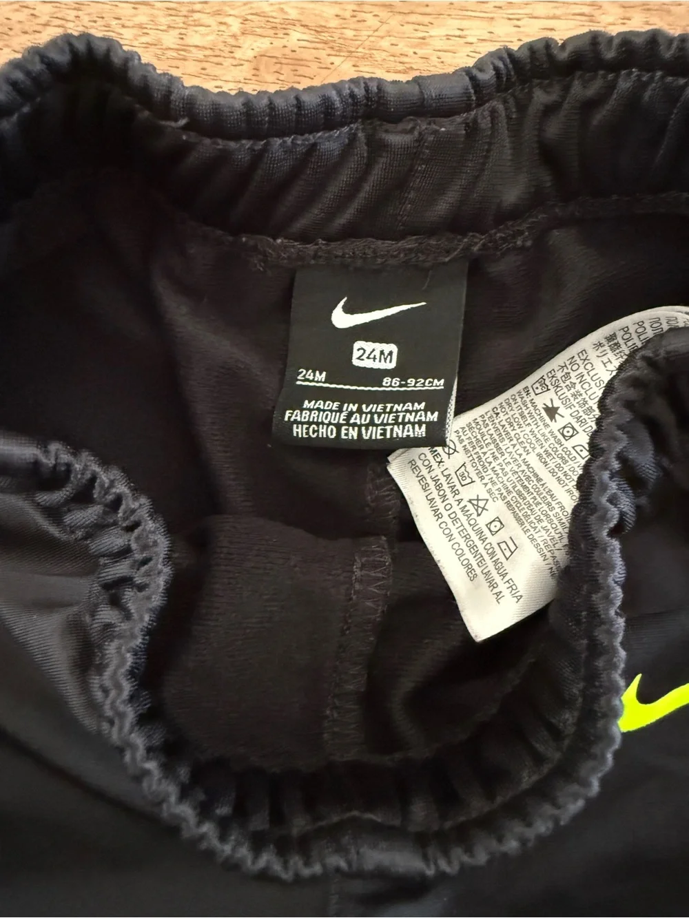 Nike Grey and Neon Green Kids Zip Jacket